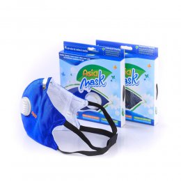 Khẩu Trang Than Hoạt Tính Asia Mask Có Van Thoát Không Khí ( Xé Dán Sau Gáy)