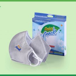 NEW 2020: Khẩu Trang Than Hoạt Tính Asia Mask ( Màu Xám)